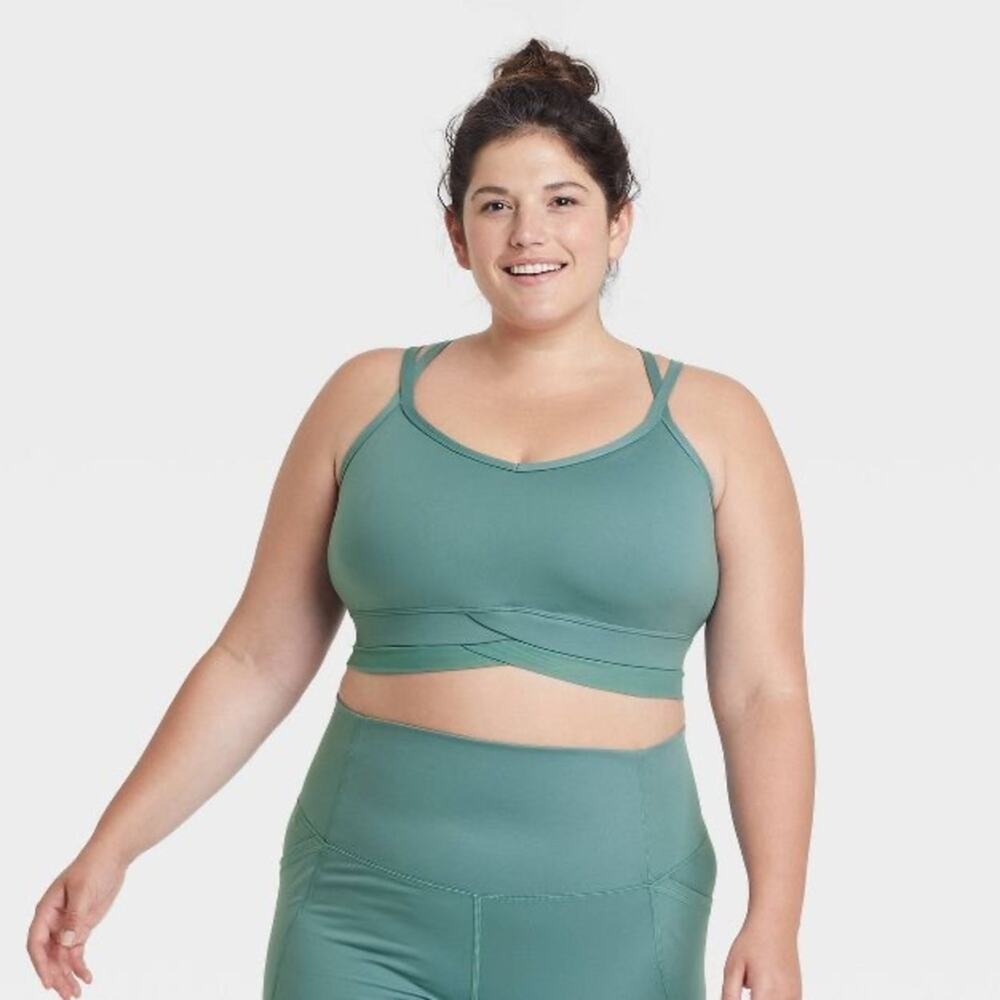 All In Motion Women's Light Support Micro-Mesh Bra NWT Sz 4X